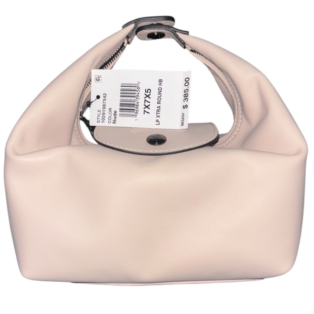 NWT: Longchamp- Le Pliage Extra Small Handbag in Nude